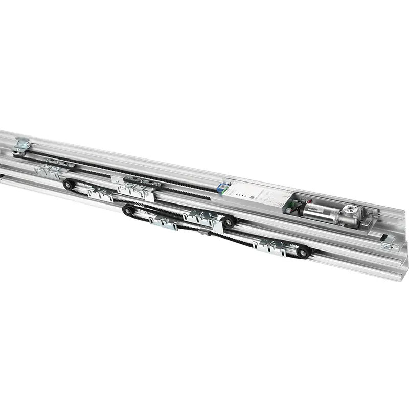 Drzwi przesuwne z potrójnym zawieszeniem